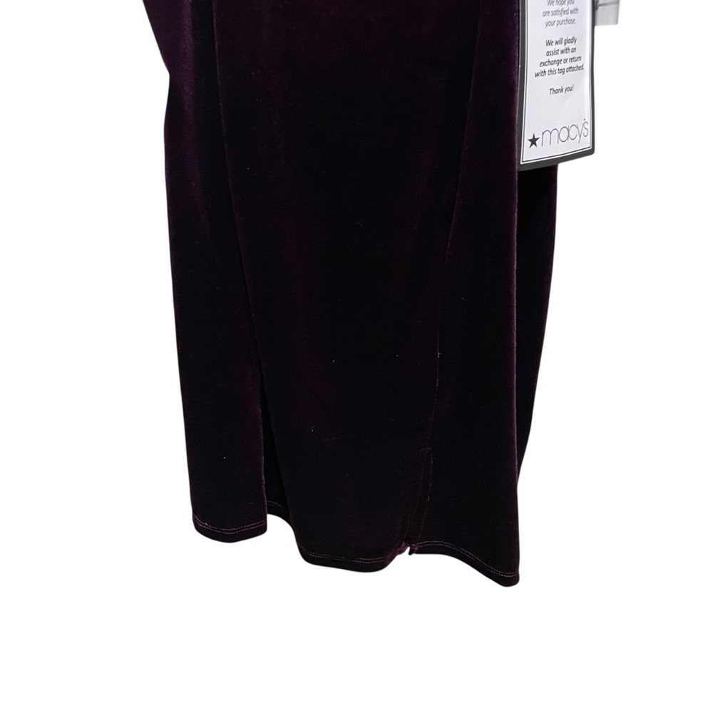 Emerald Sundae Velvet Off Shoulder Bodycon Dress Purple Women Size Large NWT - Picture 2 of 9